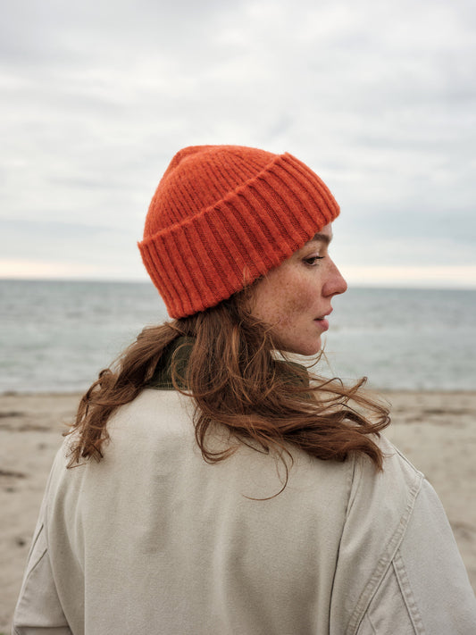 Brushed Hat "Catkin" - Tomato