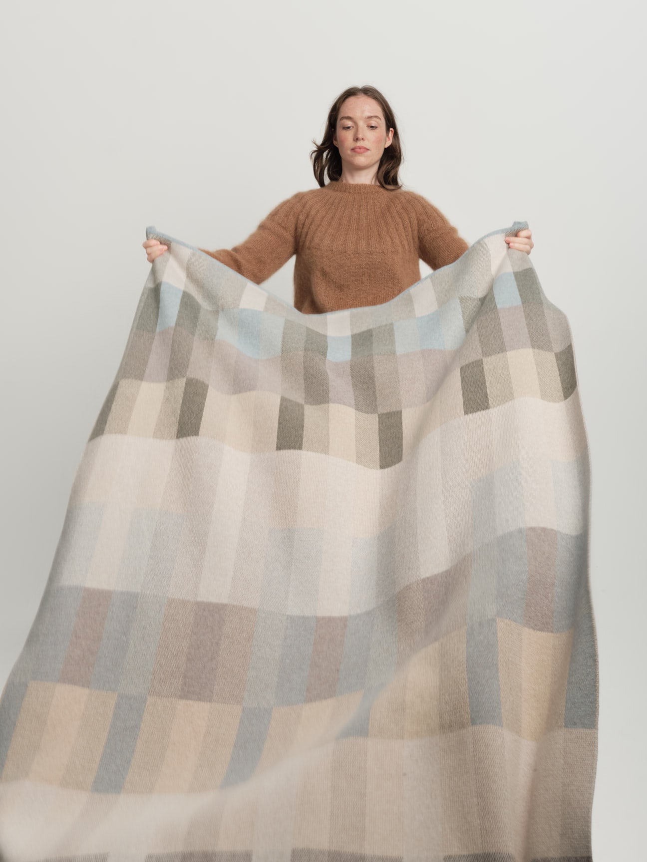 Blanket "Acre" - Haar, Dove, Moss (pre-order)