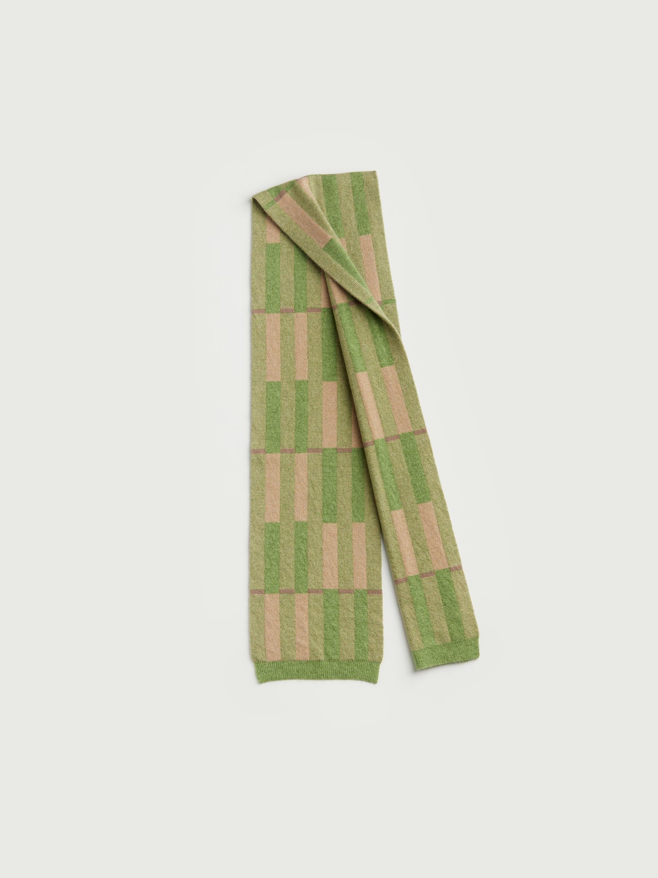 Small Scarf "Garden" - Barley & Field Green