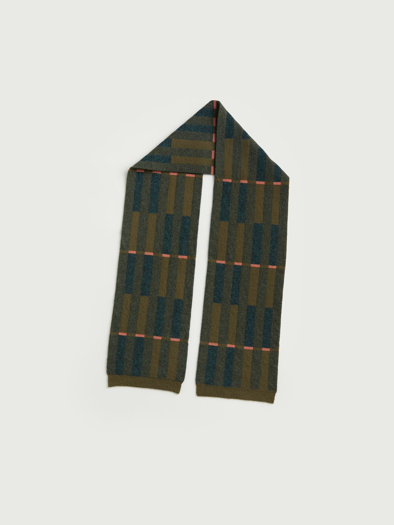 Small Scarf "Garden" - Olive & Ink (pre-order)