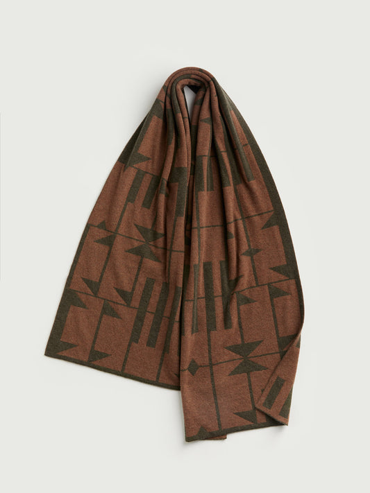 Scarf "Keel" - Nettle & Hazelnut