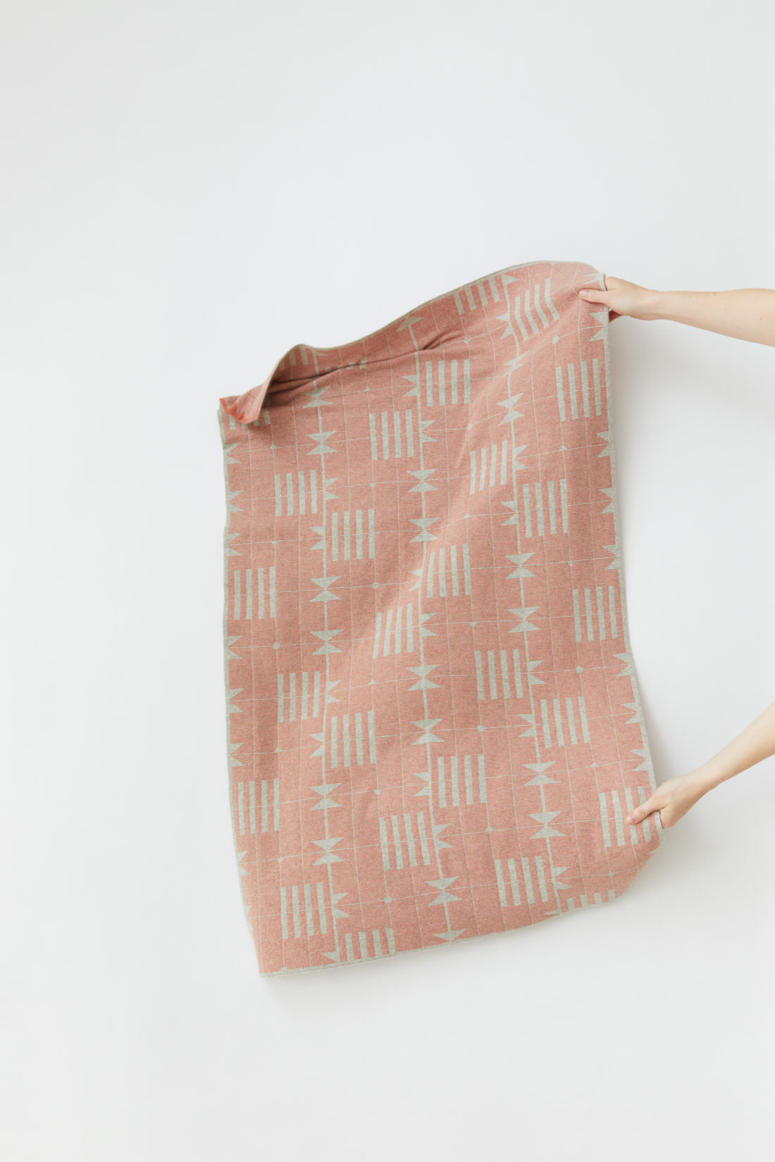 Mini Blanket "Dovetail" - Birch + Rosehip