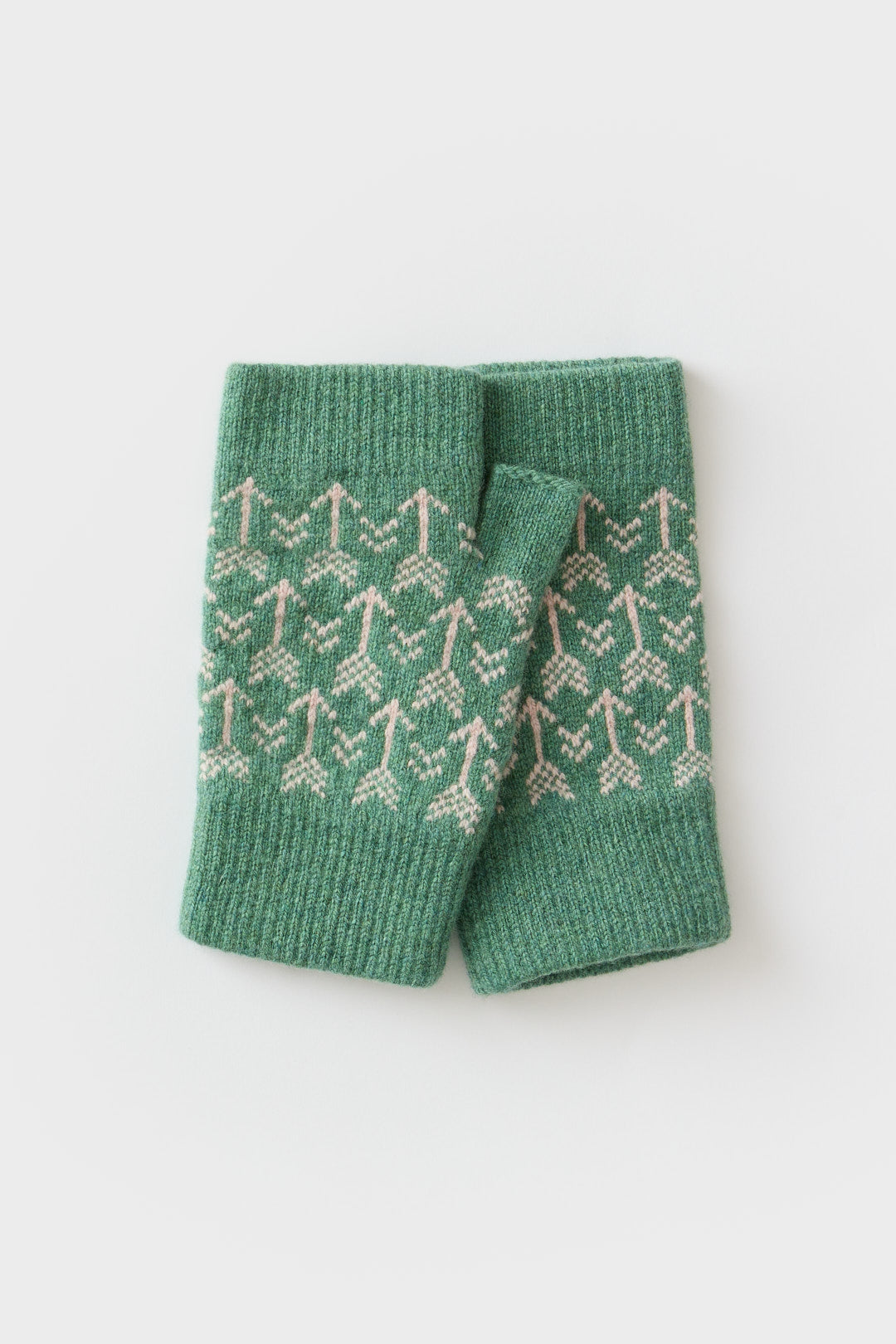 Fingerless Mitten "Arrow" - Willow & Seashell