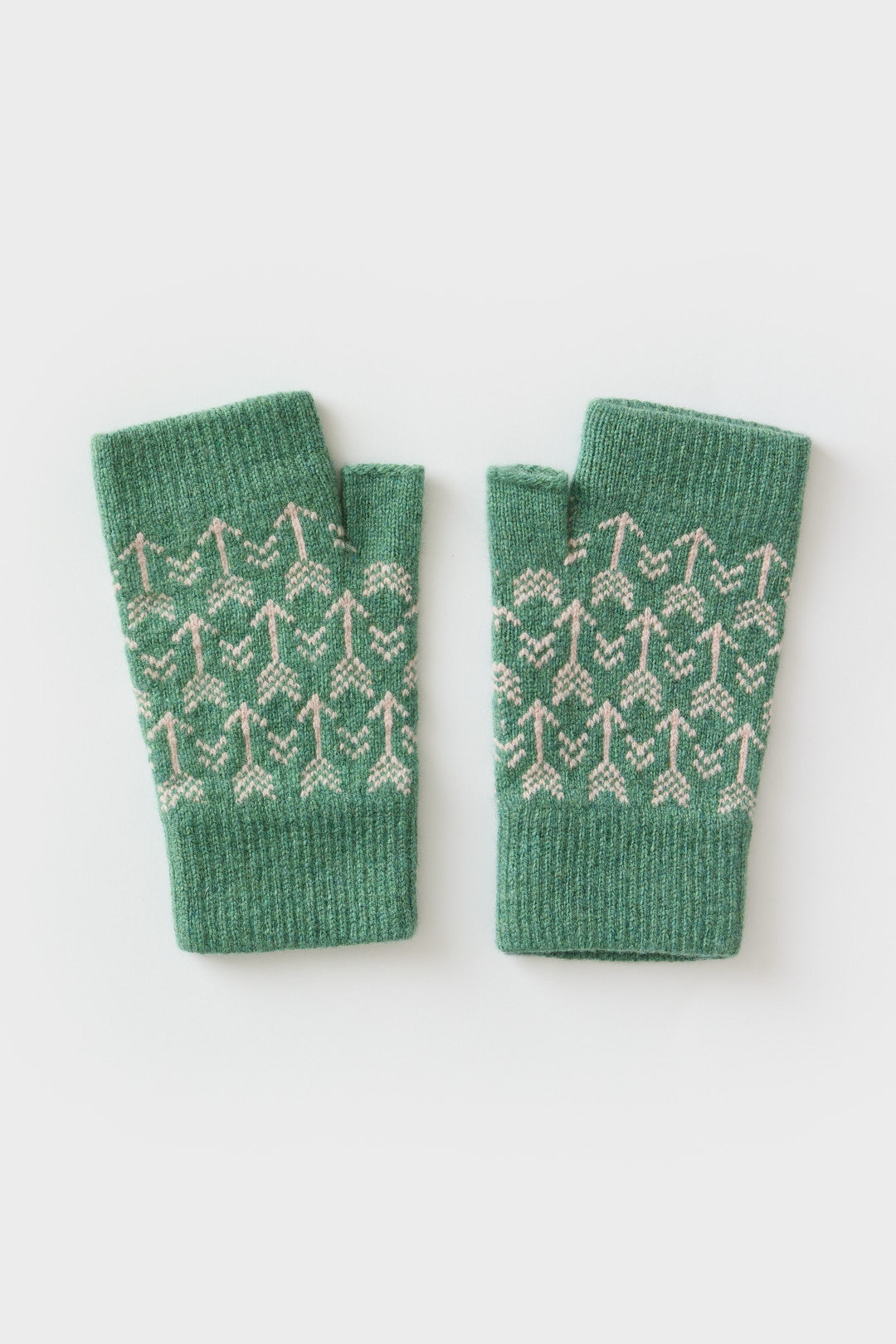 Fingerless Mitten "Arrow" - Willow & Seashell