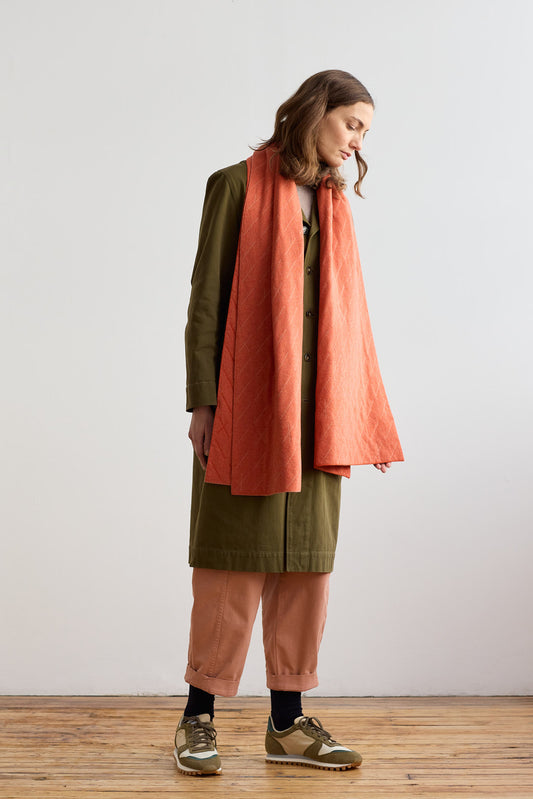 Scarf "Forest" - Rust & Rosehip