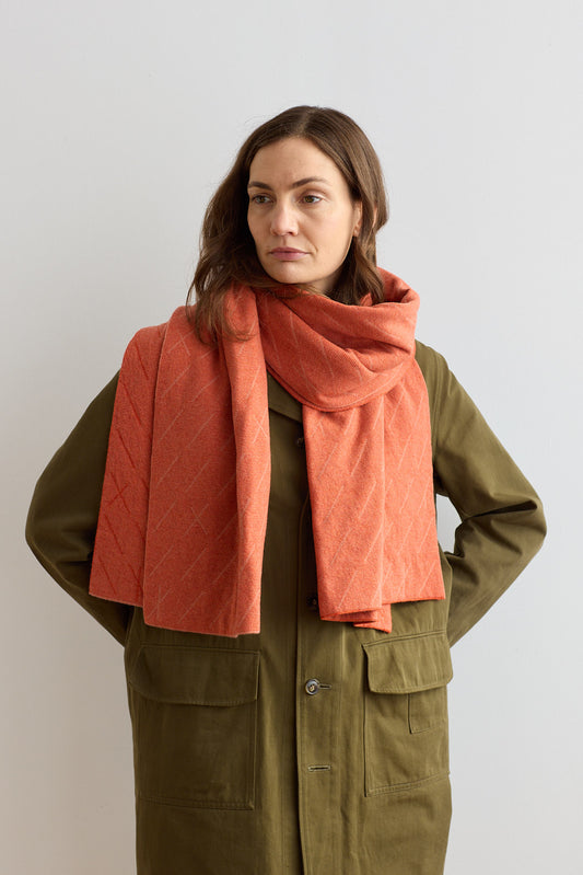 Scarf "Forest" - Rust & Rosehip