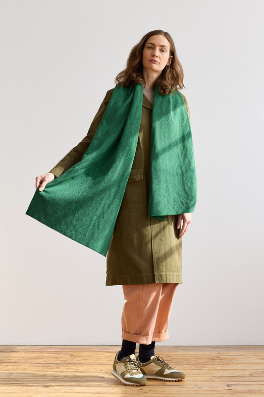 Scarf "Forest" - Oxide Green & Ink