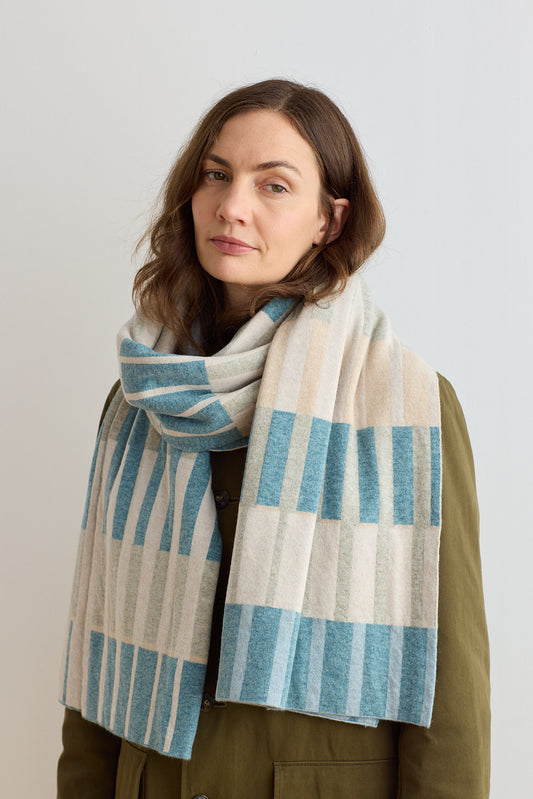Scarf "Harbour" - North Sea & Oatmeal