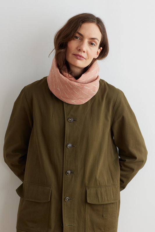 Circle Scarf "Forest" - Rosehip & Oatmeal