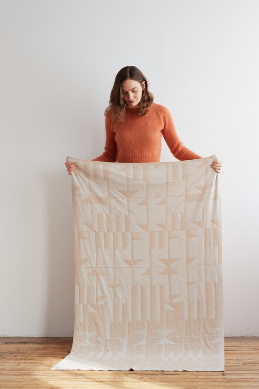 Blanket "Keel" - Oatmeal & Swansdown
