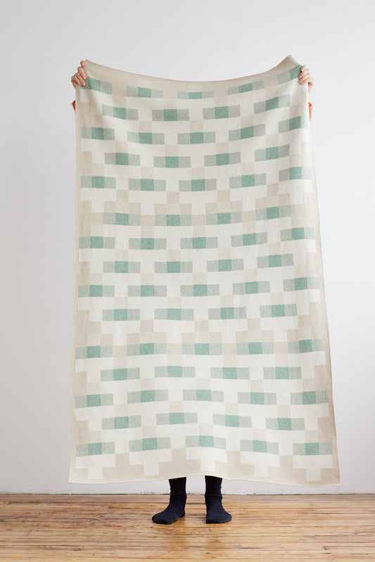 Blanket "Faro" - Oatmeal & Willow