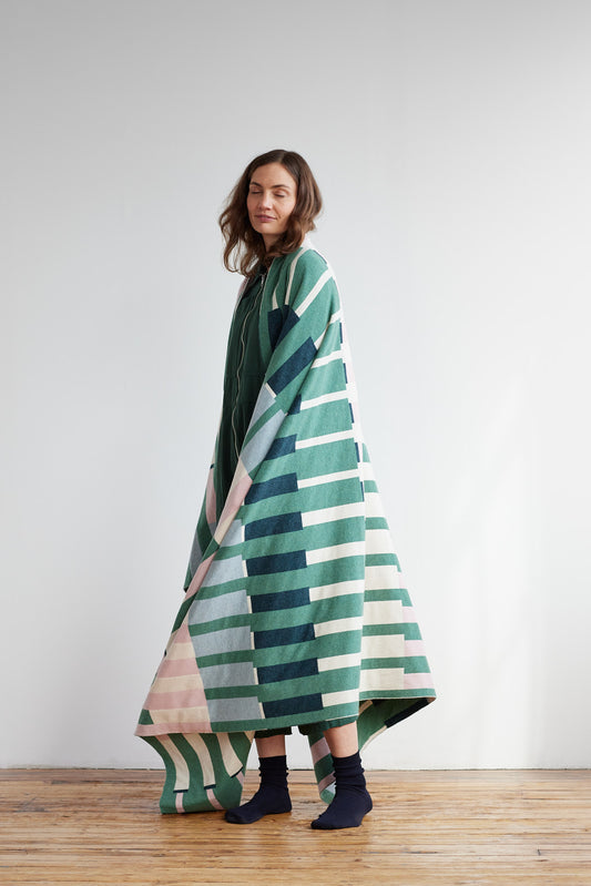 Bedthrow "Harbour" - Willow & Seashell