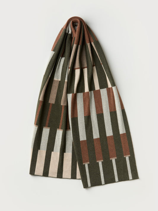 Scarf "Harbour" - Nettle, Hazelnut, Wren