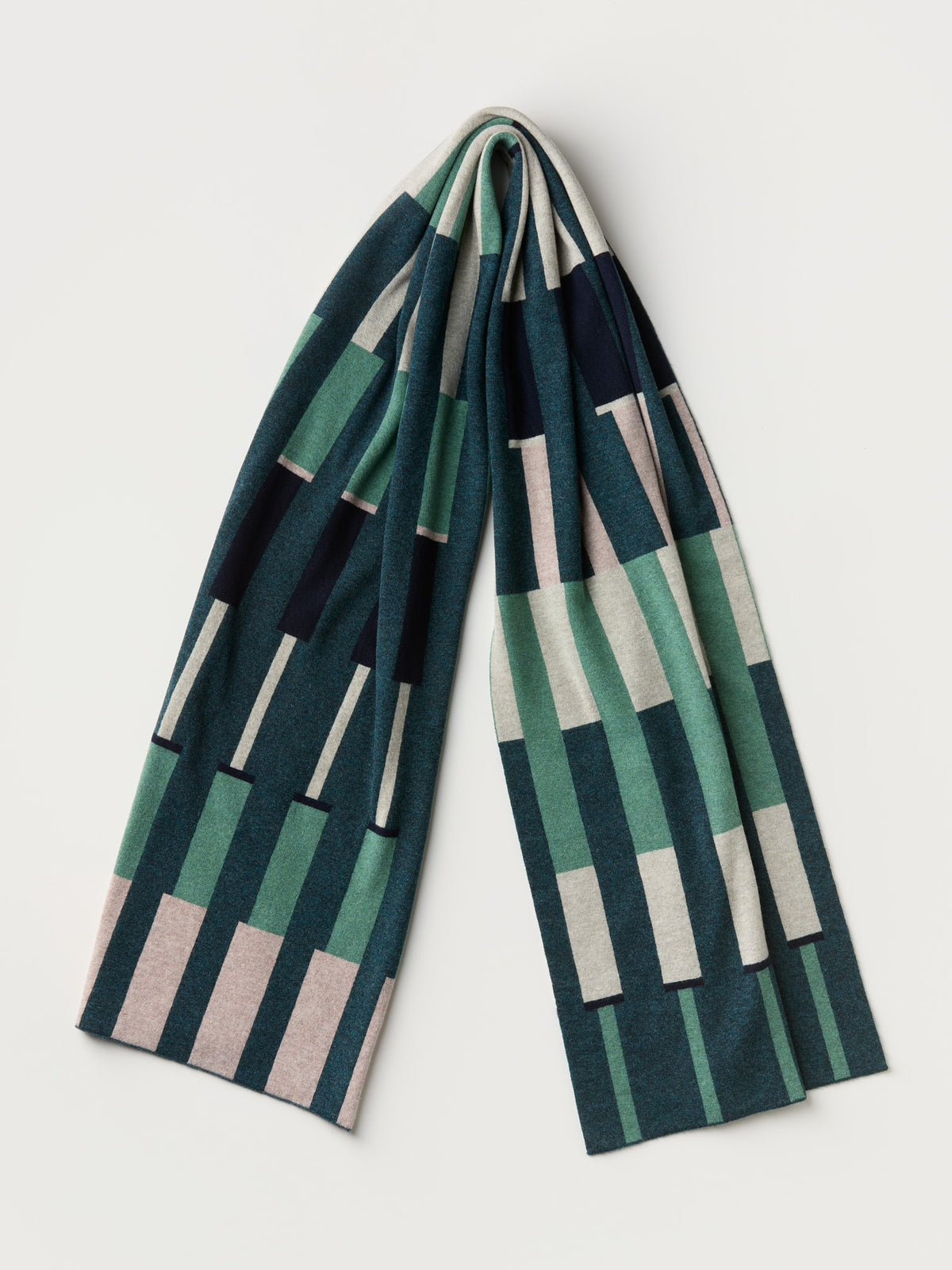 Scarf "Harbour" - Willow, Ink, Dulse