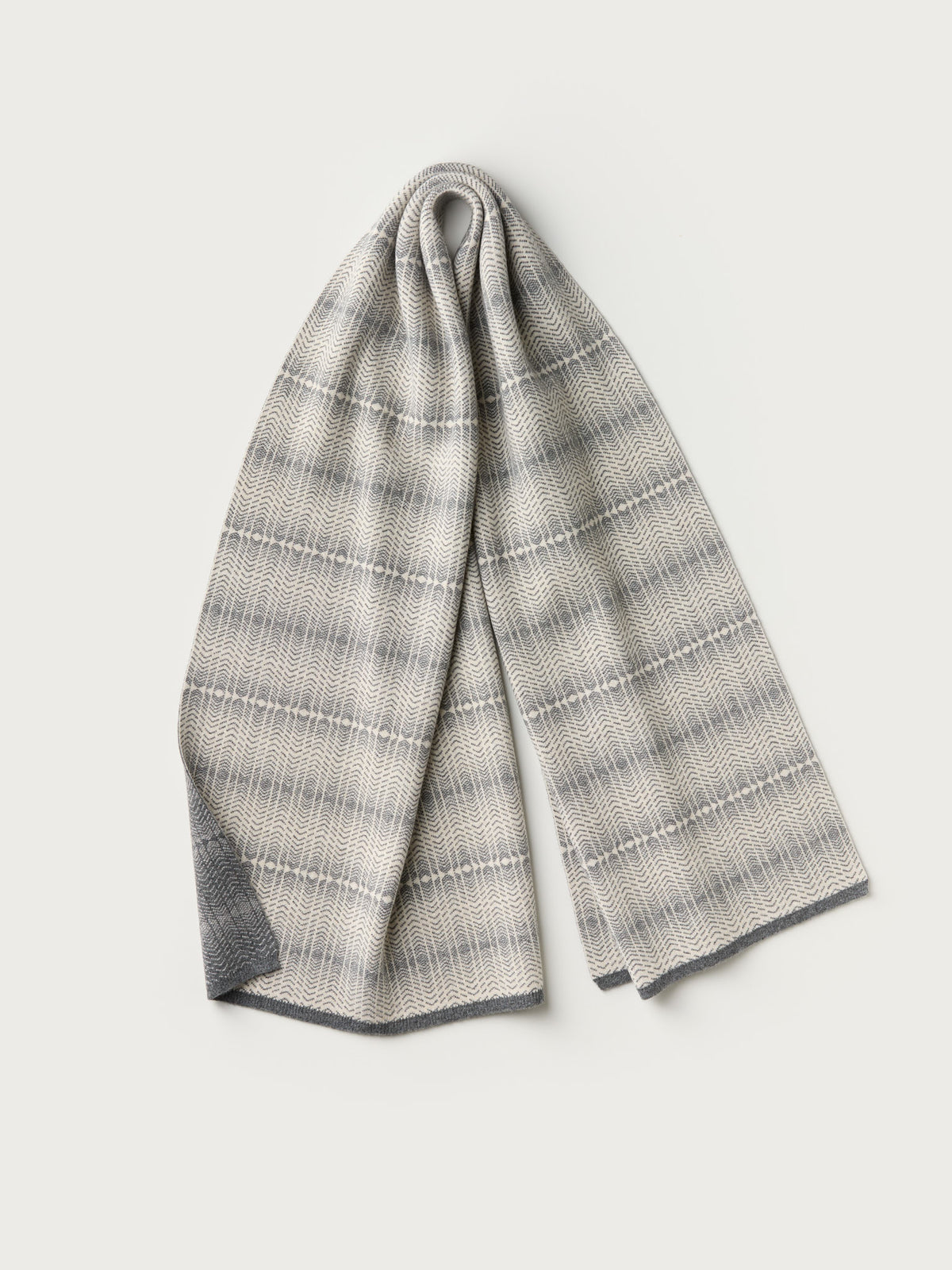 Scarf "Brackish" - Almond & Wolf Grey