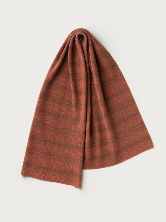 Scarf "Brackish" - Iron Oxide & Nettle