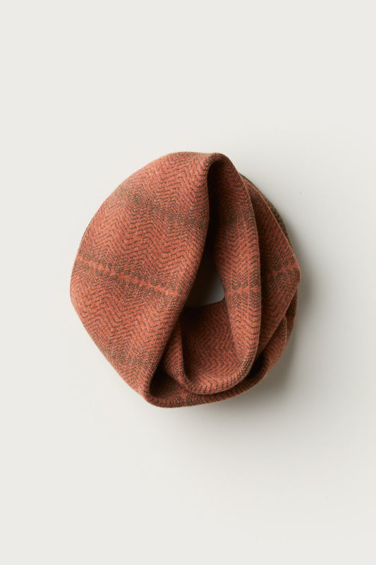 Circle Scarf "Brackish" - Iron Oxide & Nettle