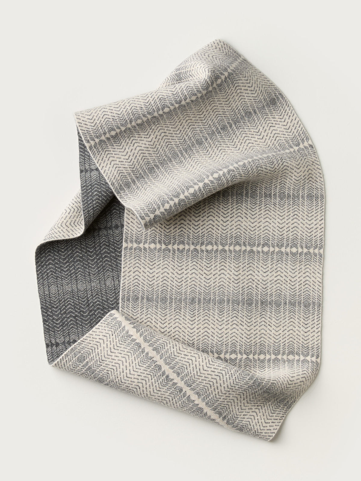 Circle Scarf "Brackish" - Almond & Wolf Grey