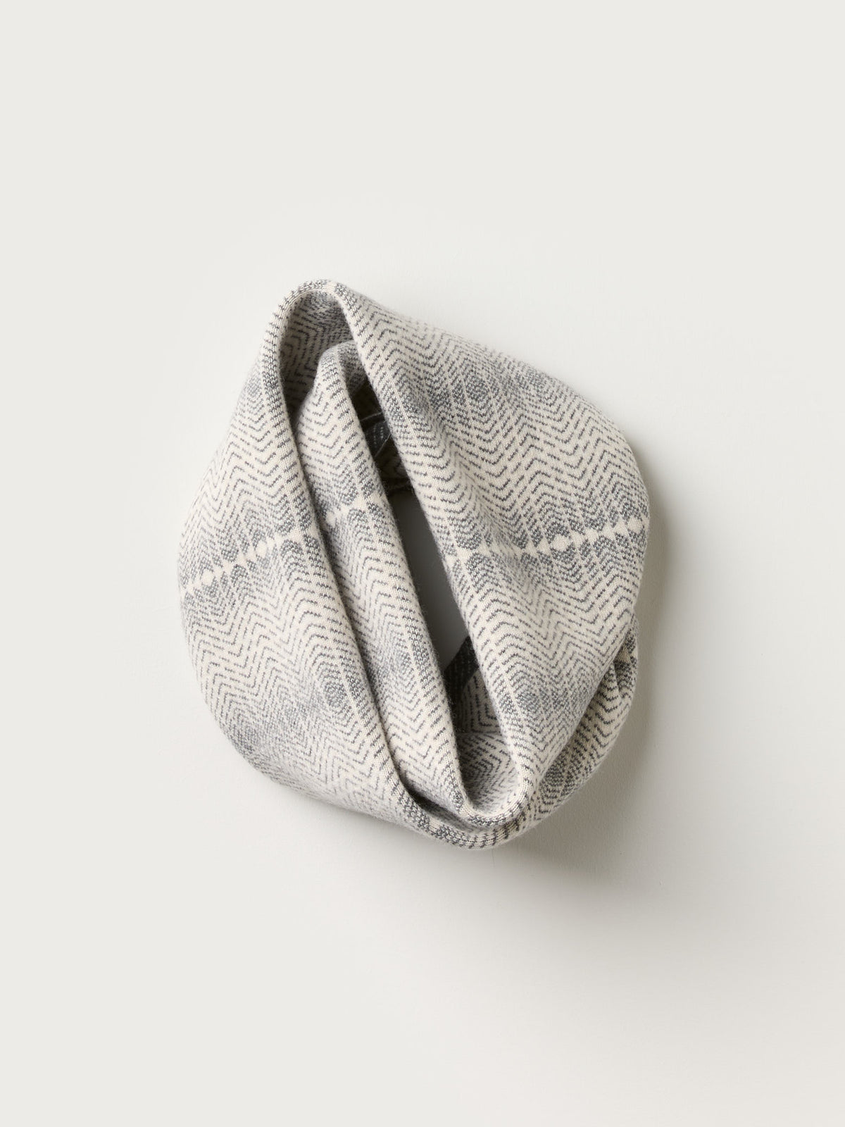 Circle Scarf "Brackish" - Almond & Wolf Grey