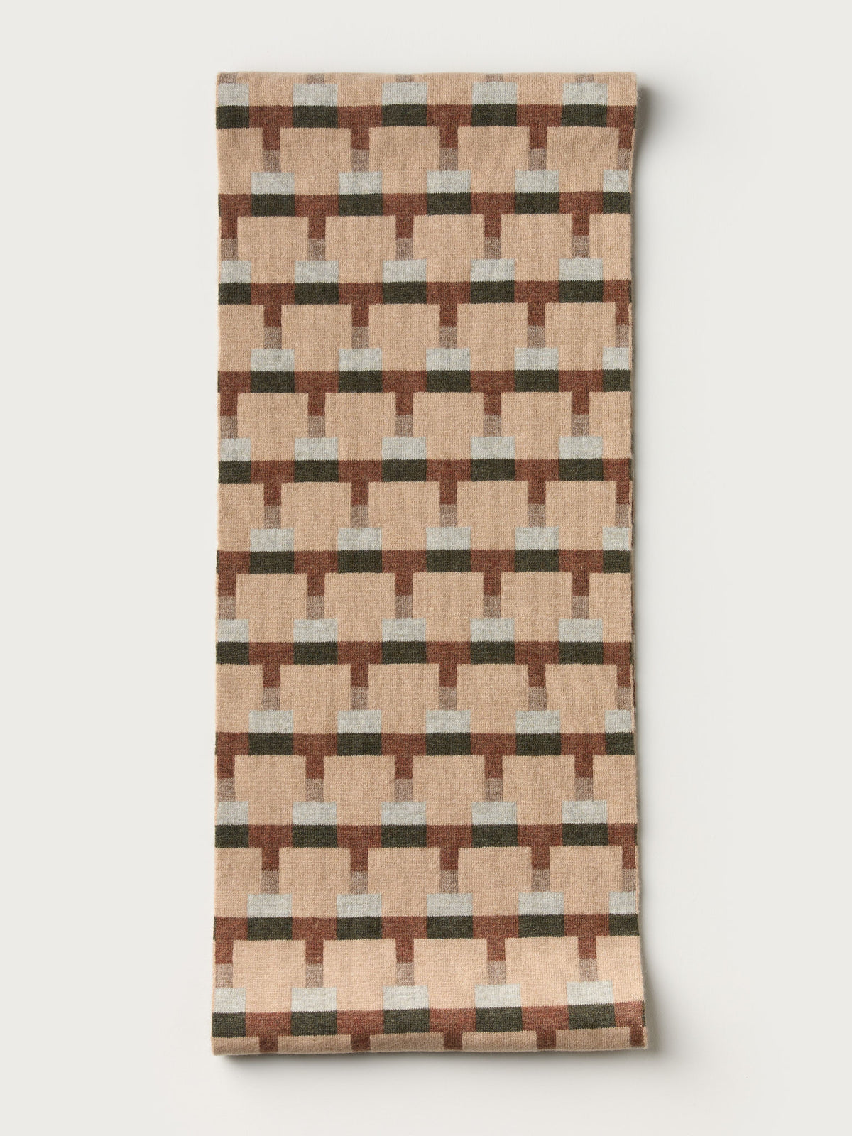 Circle Scarf "Basket" - Barley, Hazelnut, Nettle