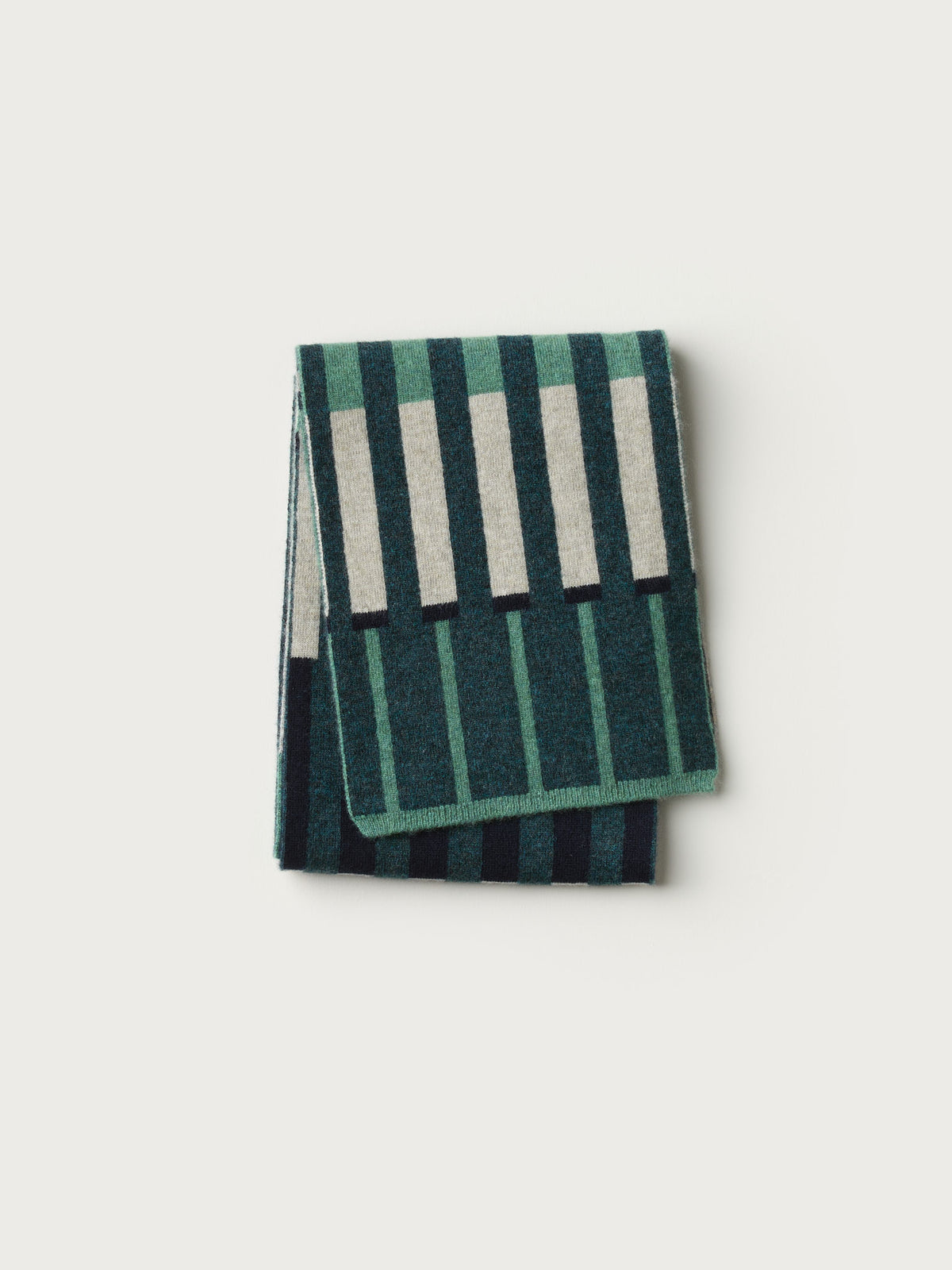Small Scarf "Harbour" - Willow, Ink, Dulse