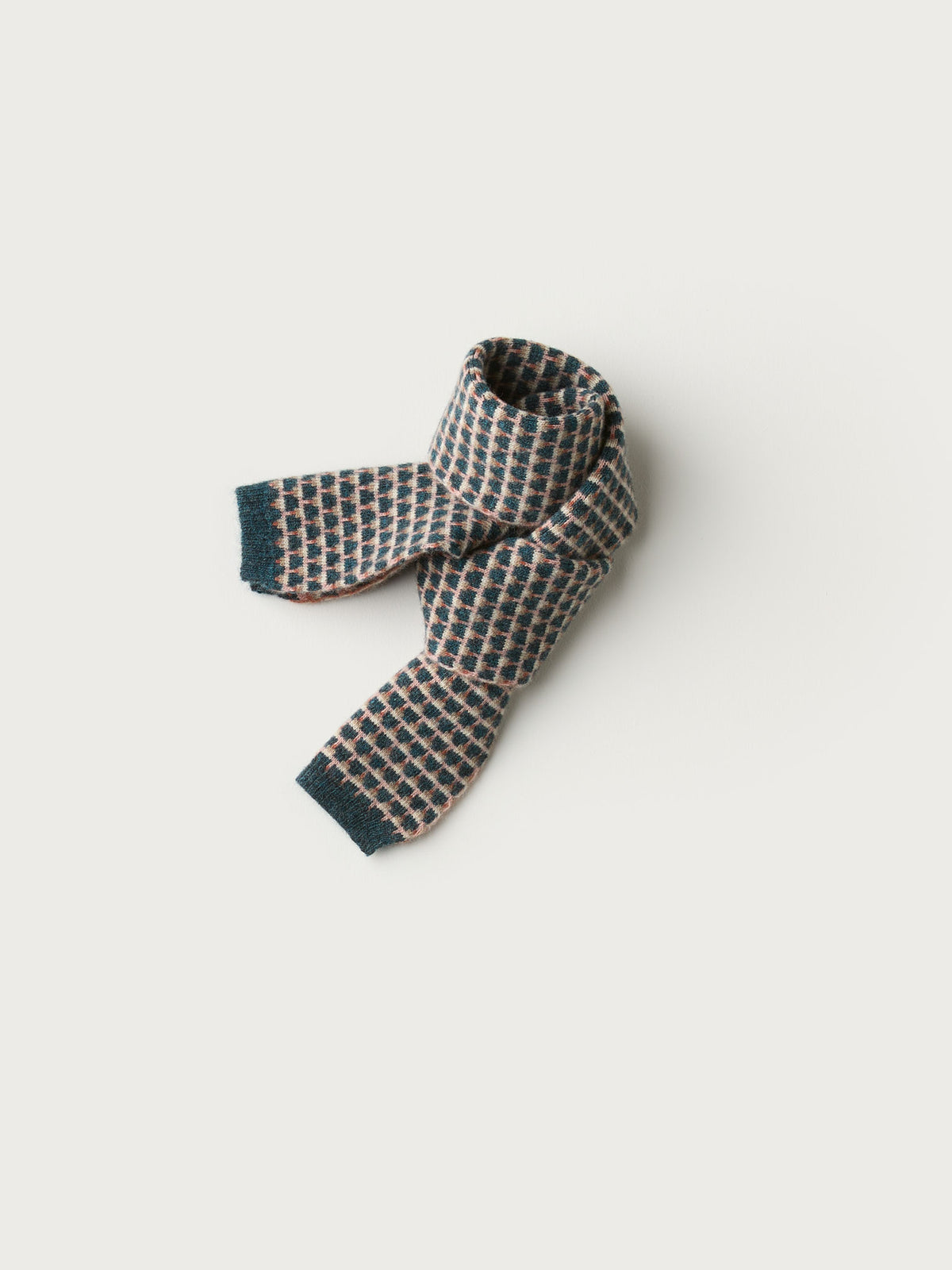 Neckerchief "Basket" - Ink, Sweetpea, Iron Oxide