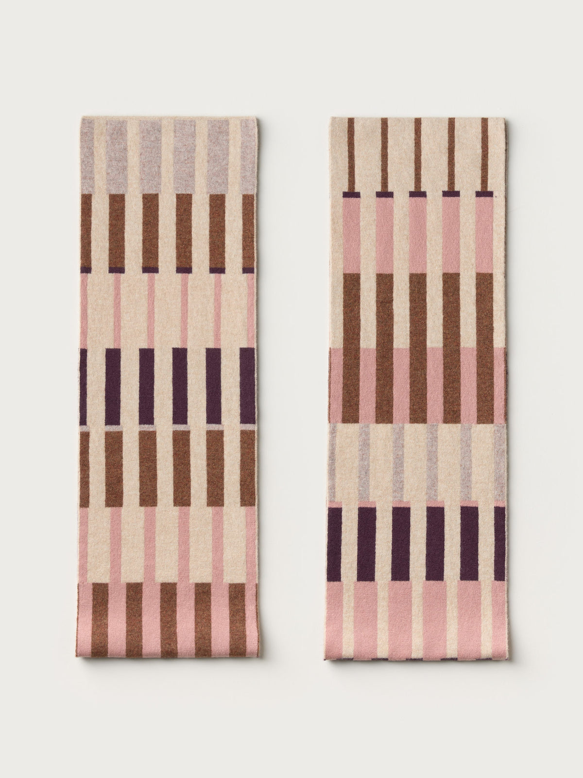 Circle Scarf "Harbour" - Oat, Bramble, Sweetpea