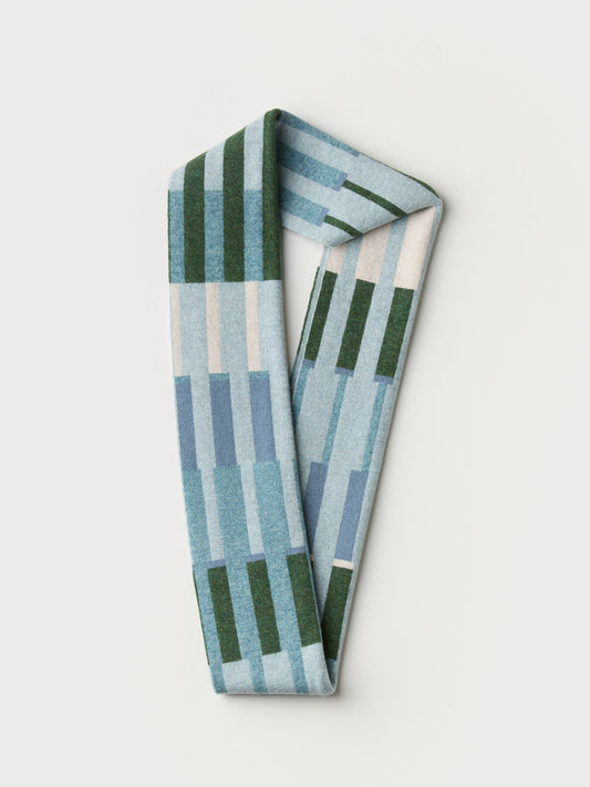 Circle Scarf "Harbour" - Haar, North Sea, Pine