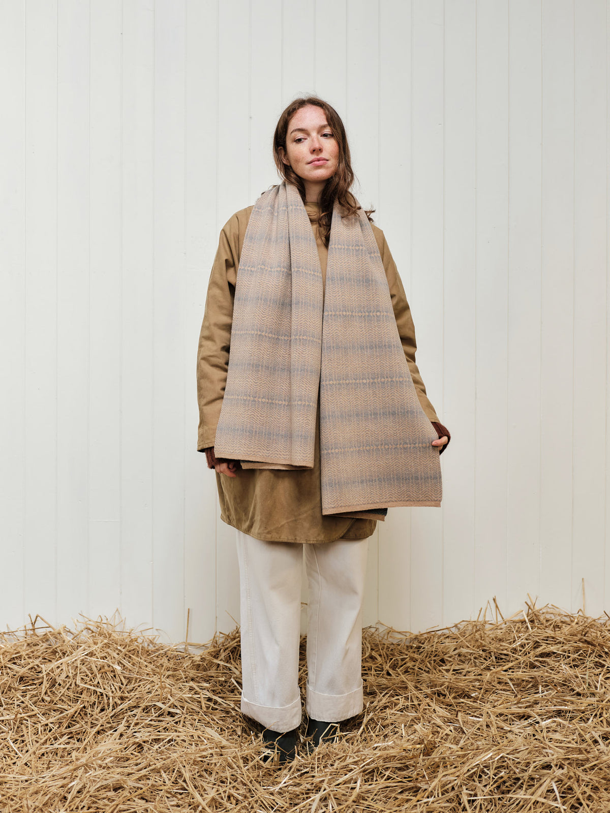 Scarf "Brackish" - Barley & Dusk