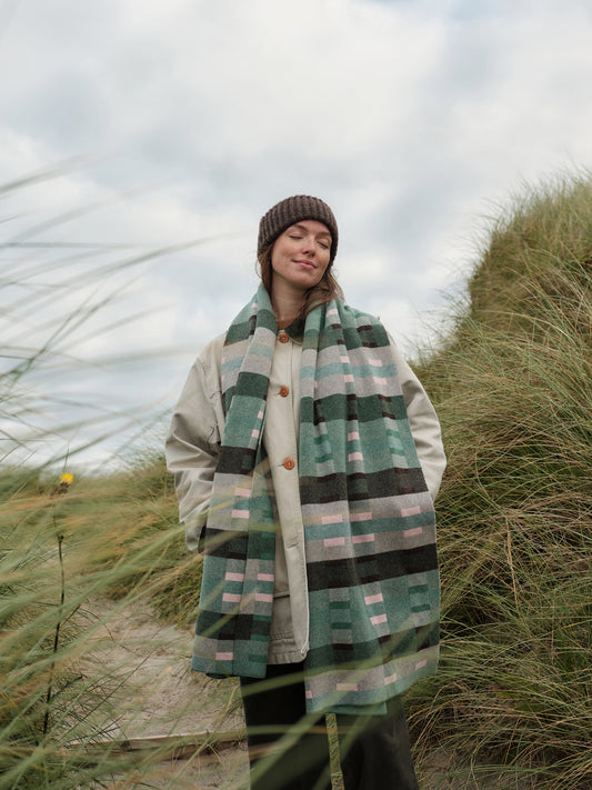 Scarf "Stockholm" - Willow, Loam, Seashell
