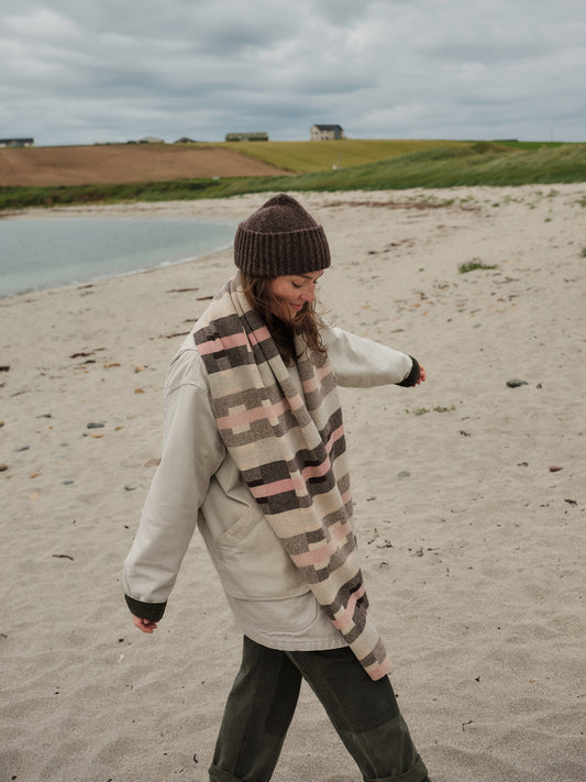 Scarf "Stockholm" - Oat, Loam, Sweetpea