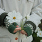 Fingerless Mitten "Basket" - Pine, Field Green, Sweetpea - Pre-Order