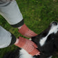Fingerless Mitten "Brackish" - Iron Oxide & Swansdown - Pre-Order
