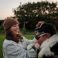 Fingerless Mitten "Brackish" - Iron Oxide & Swansdown - Pre-Order