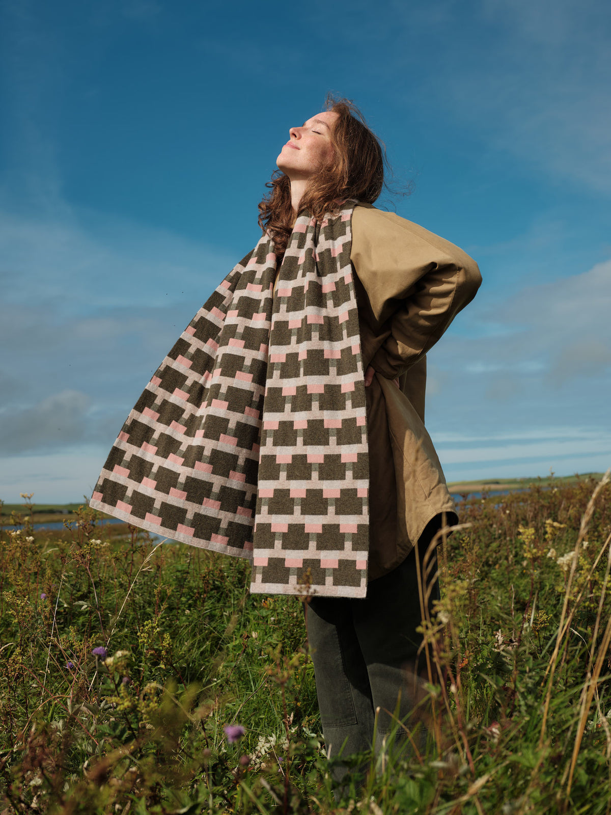 Scarf "Basket" - Nettle, Dulse & Sweetpea