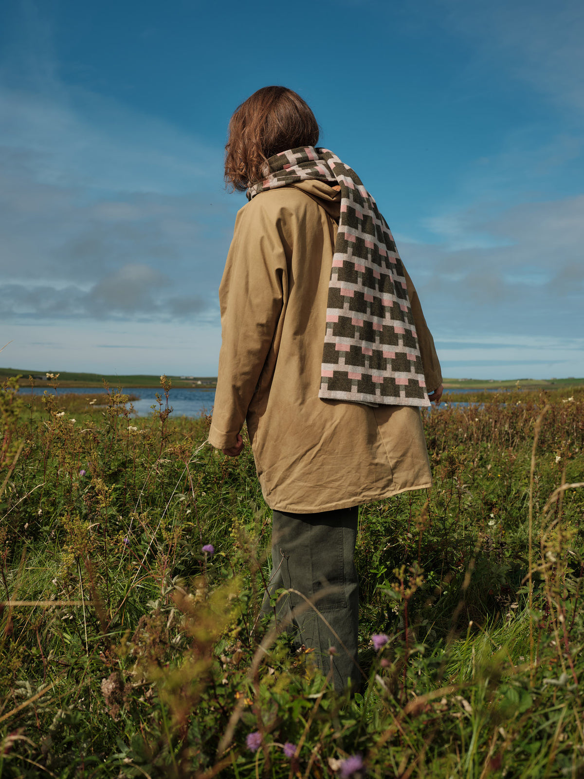 Scarf "Basket" - Nettle, Dulse & Sweetpea