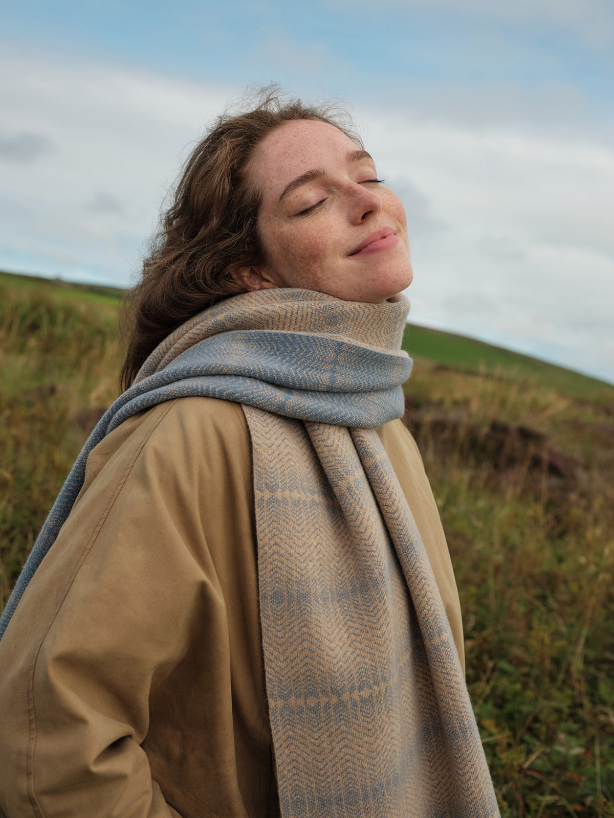 Scarf "Brackish" - Barley & Dusk
