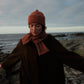 Small Scarf "Garden" - Iron Oxide & Hazelnut