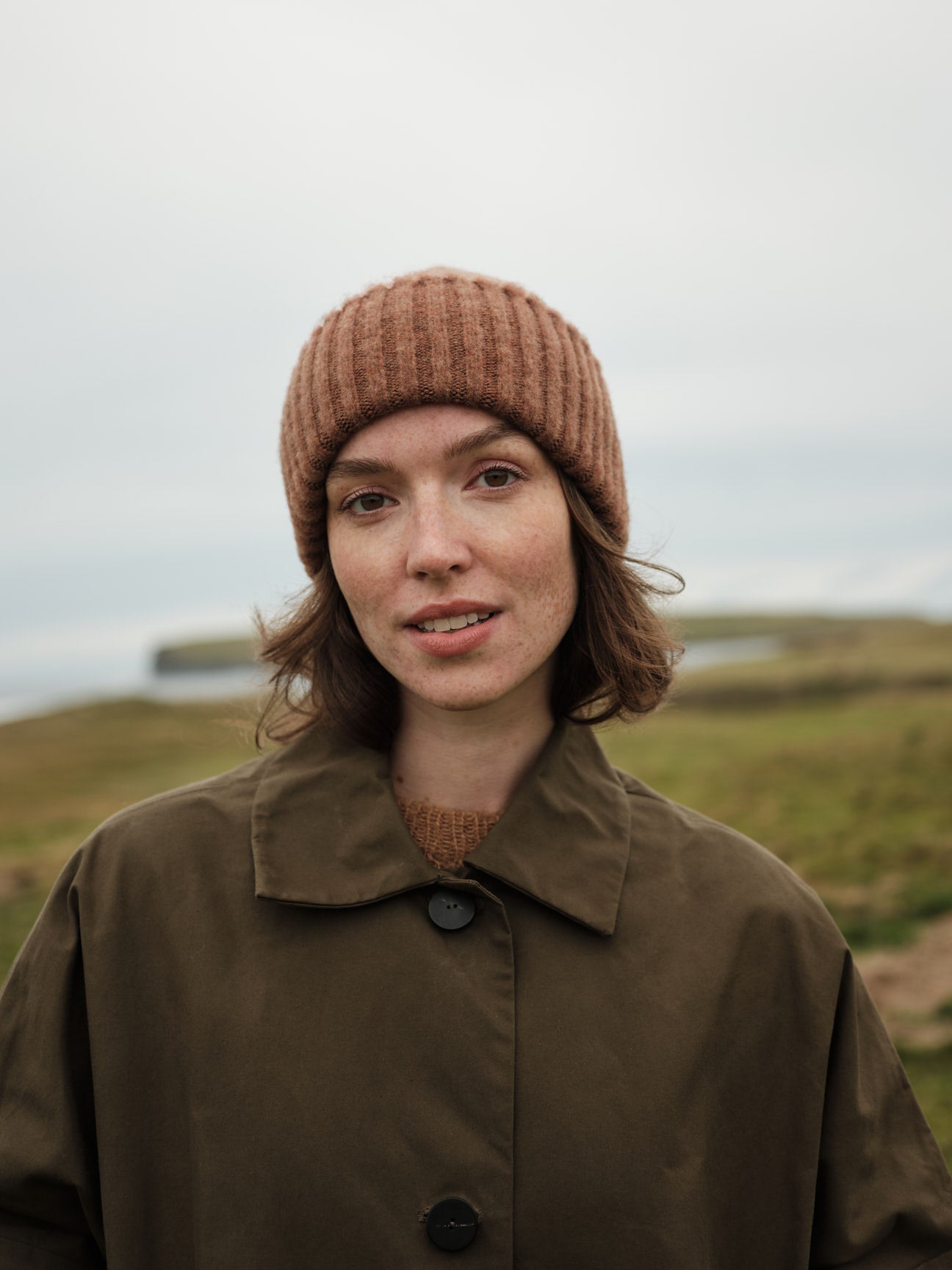 Brushed Hat "Catkin" - Hazelnut Pre-order for delivery from 5th December