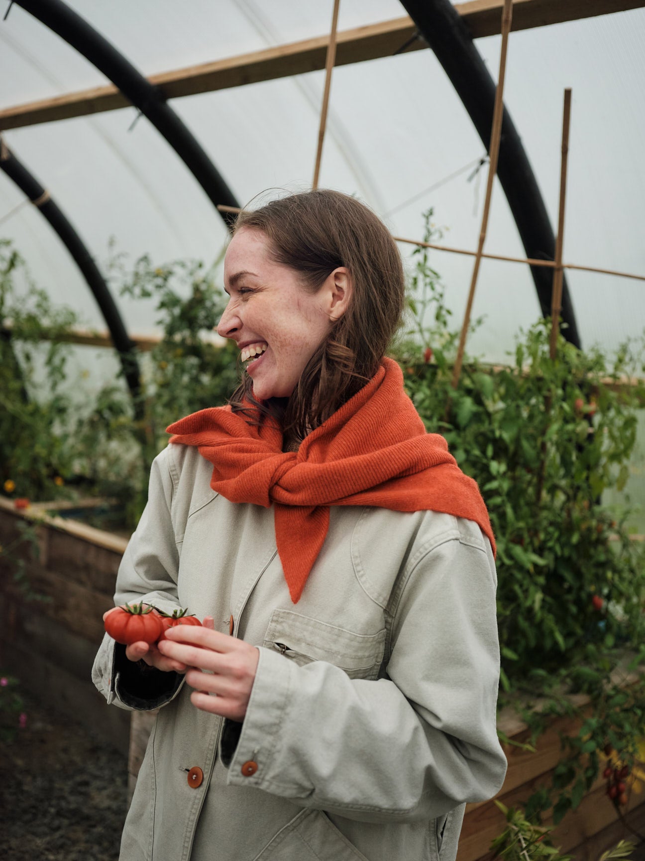 Scarf "Swift Tail" - Tomato