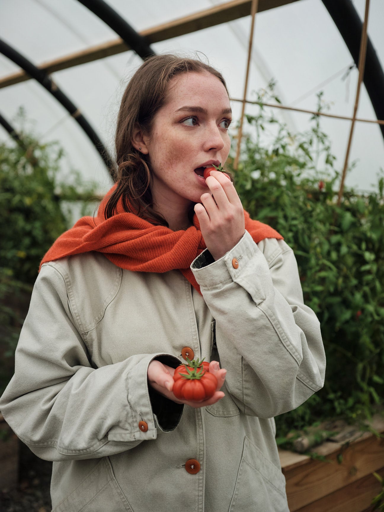 Scarf "Swift Tail" - Tomato