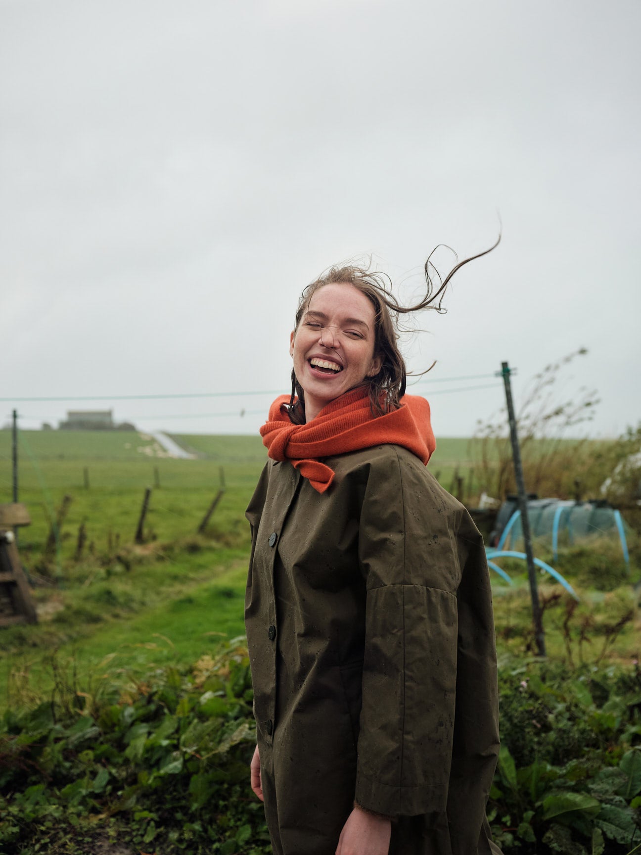 Scarf "Swift Tail" - Tomato