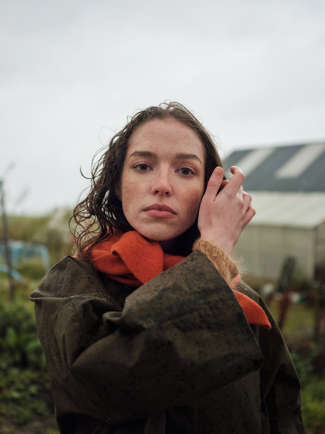 Scarf "Swift Tail" - Tomato