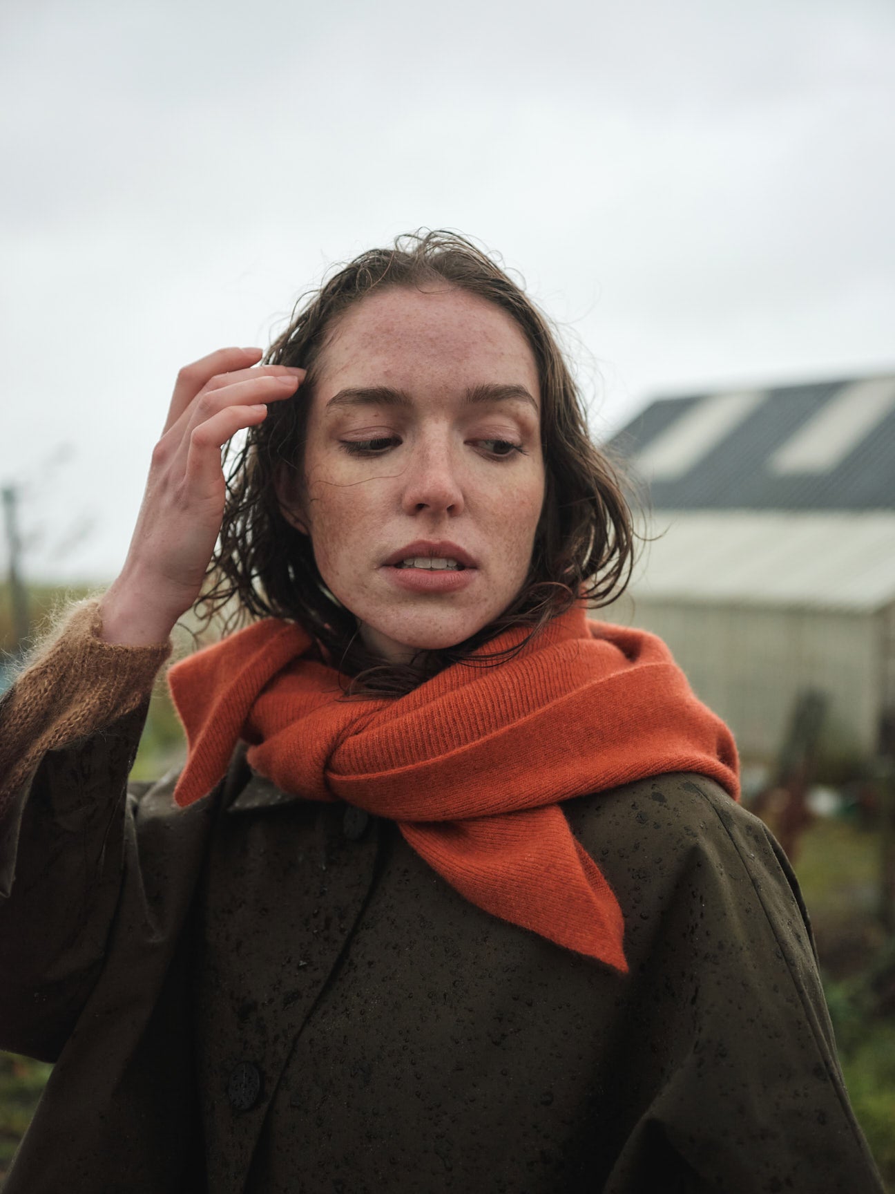 Scarf "Swift Tail" - Tomato