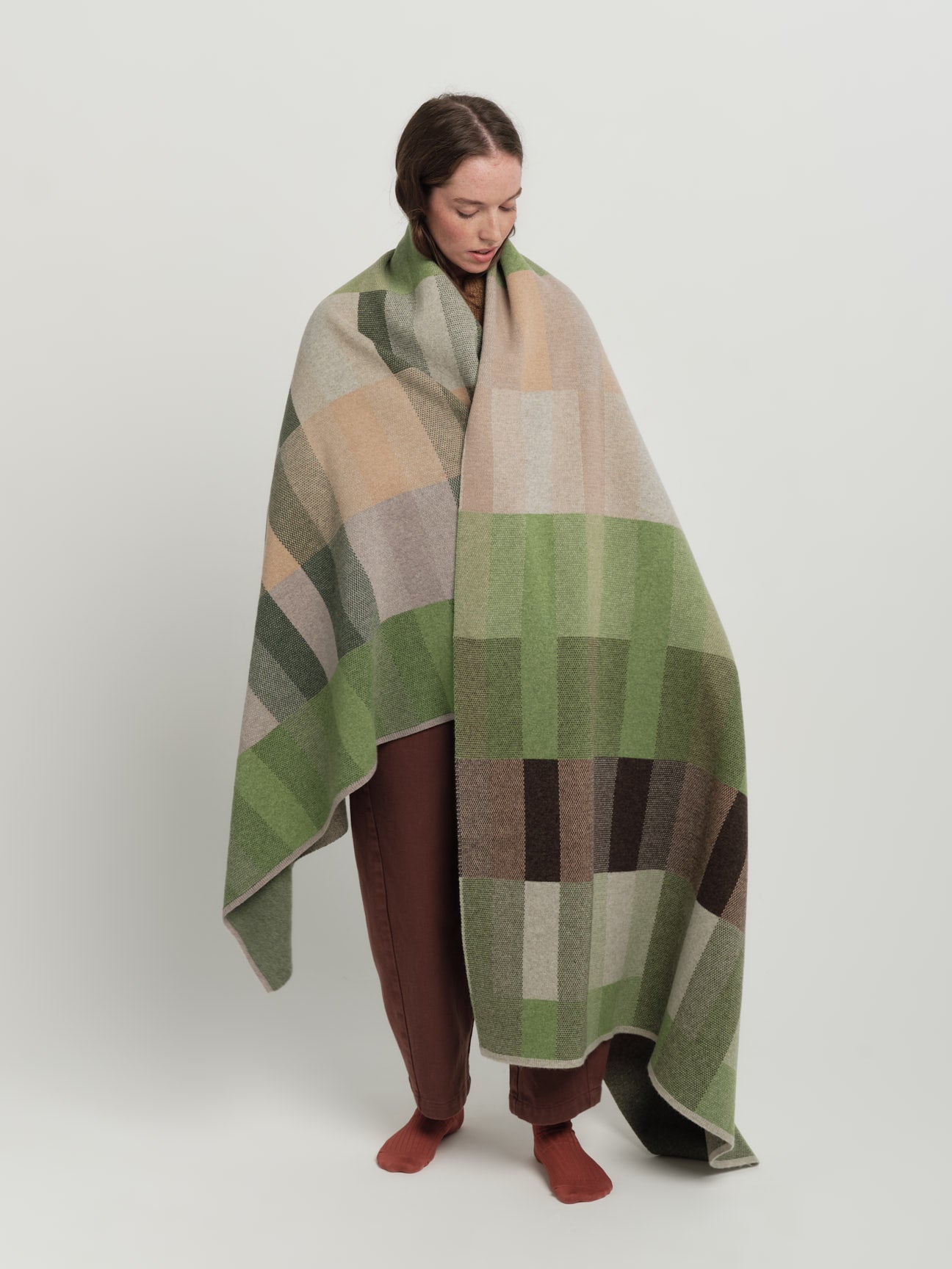 Blanket "Acre" - Field Green, Barley, Dove