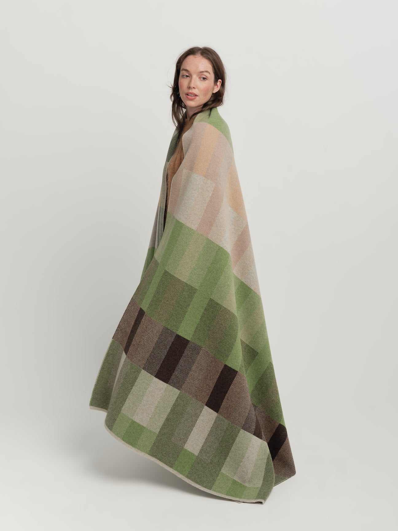 Blanket "Acre" - Field Green, Barley, Dove