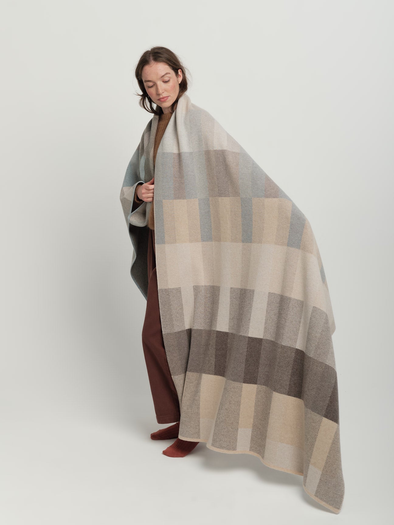 Blanket "Acre" - Haar, Dove, Moss (pre-order)