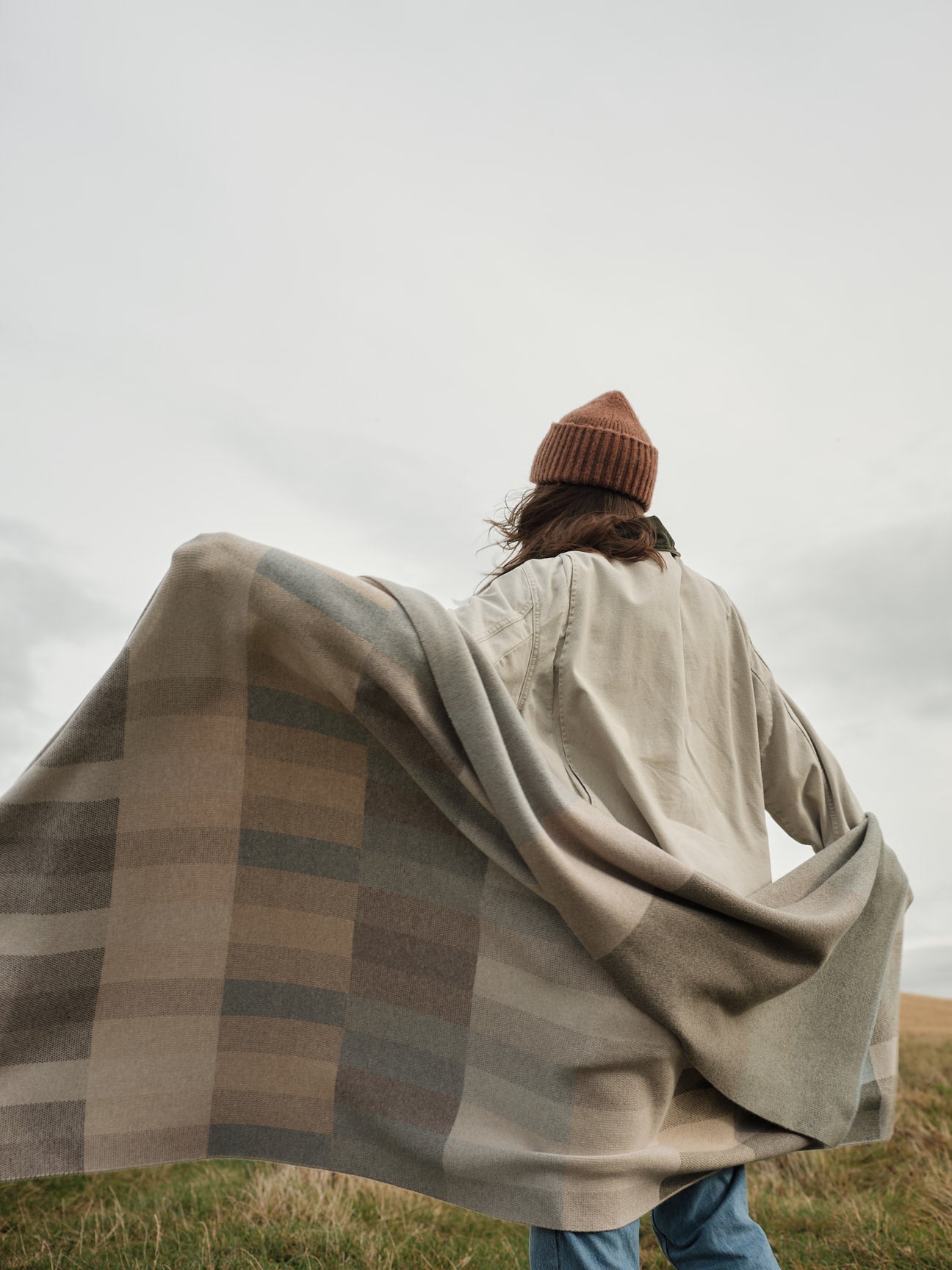 Blanket "Acre" - Haar, Dove, Moss (pre-order)