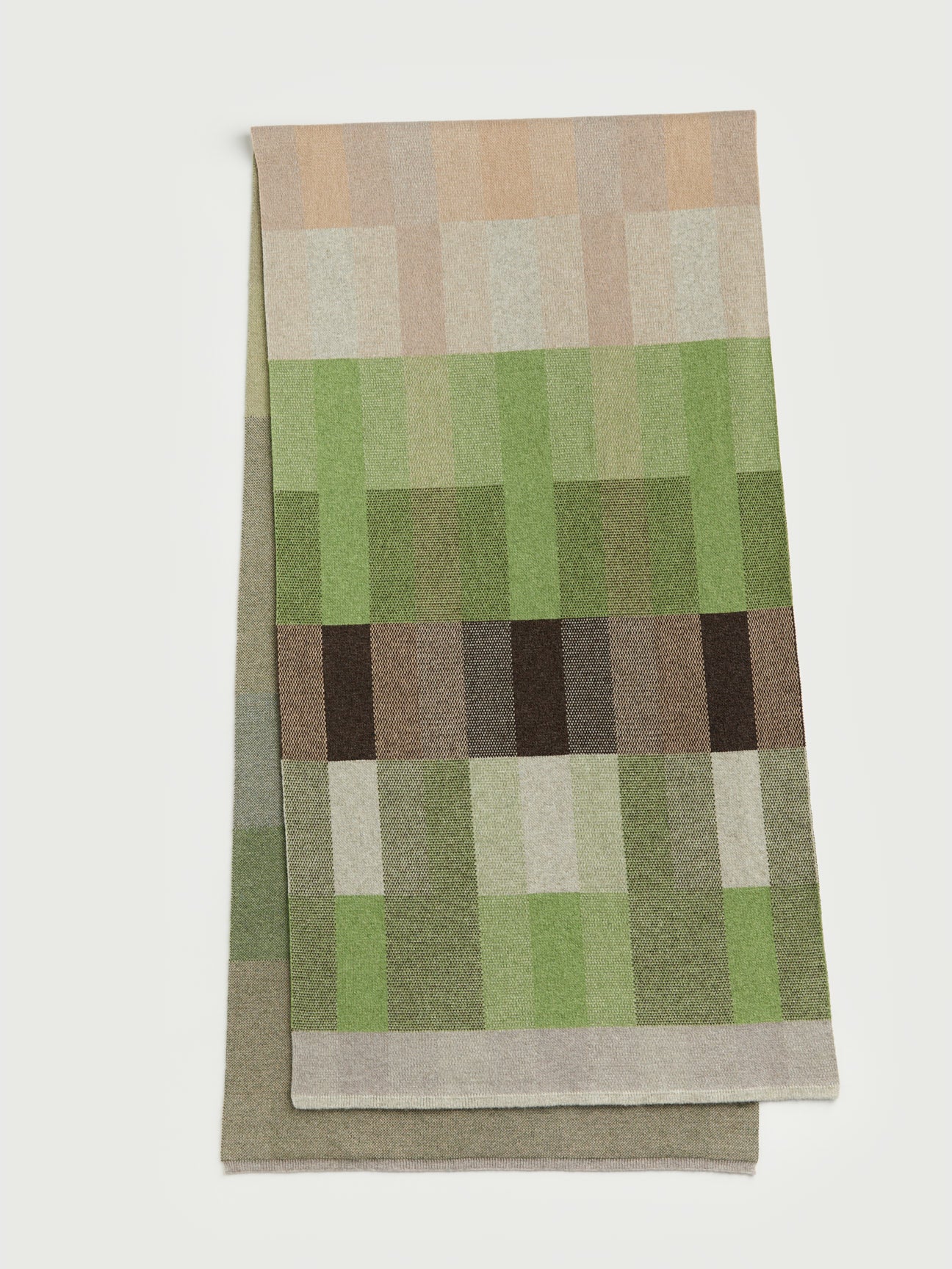 Scarf "Acre" - Field Green, Barley, Dove