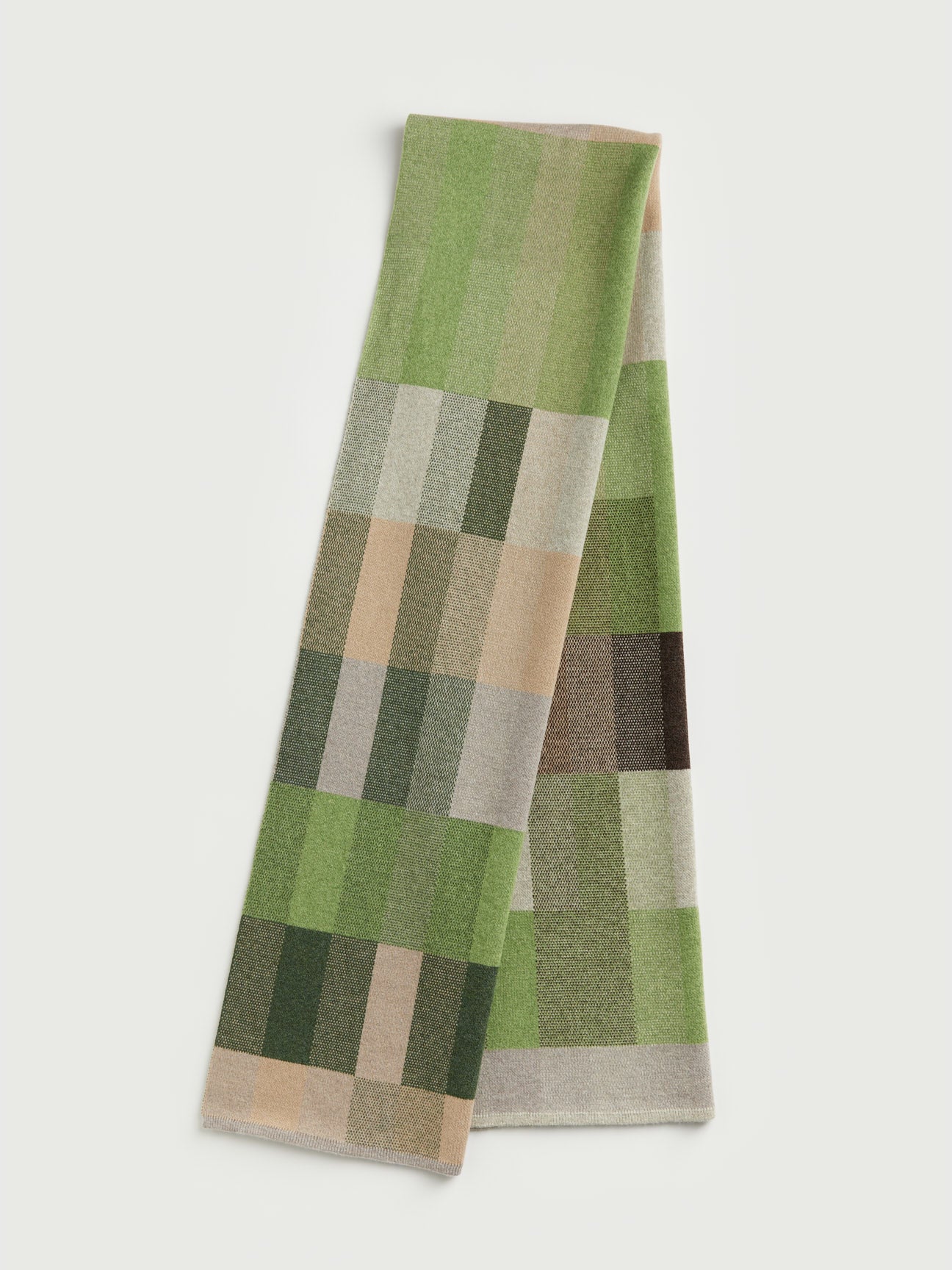 Scarf "Acre" - Field Green, Barley, Dove